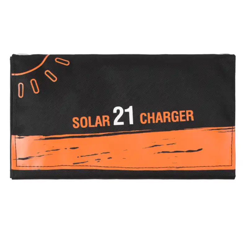 21W Foldable Waterproof Sun Power Charge Dual USB Ports Solar Panel For Battery Cell Phone Chargers Portable Solar Charger