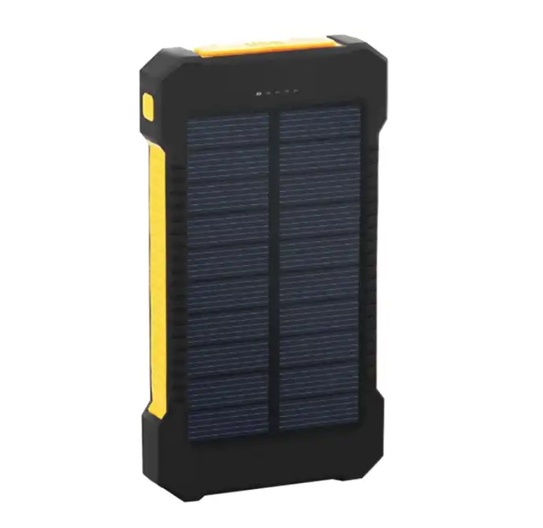 Innovative Solar Power Bank Dual USB Power Bank 10000mAh Waterproof Battery Charger External Portable Solar Panel with LED Light