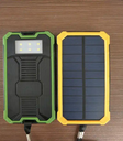 Solar Mobile Power Bank 12000mah Dual USB LED Light External Battery Pack Backup Charger