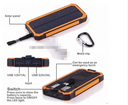 Solar Mobile Power Bank 12000mah Dual USB LED Light External Battery Pack Backup Charger