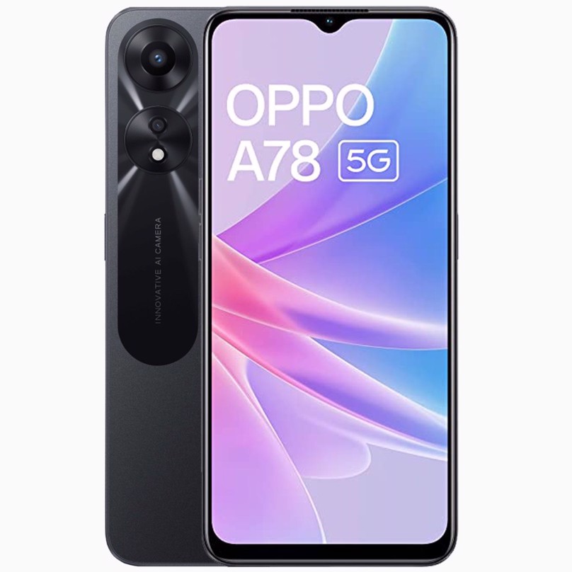 Oppo A78 5G ( 128GB ROM, 4GB RAM, Black)