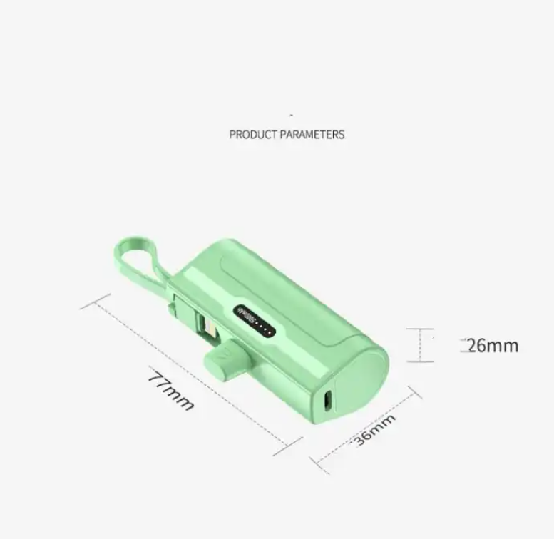 Travel Portable New Mini Gift Power Bank With Lighting Cable Battery Charger Power Bank5000mah