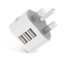 2.1A dual-port USB travel charger UK 3 pin Android fast charger for iPhone 5 6 7 8 11 13 iPad