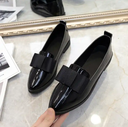 Flat PU Leather Lady Shoes