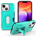 Card Slot Holster Phone Case Metal Bracket , Back Covers 2 in1 PC TPU mobile phone shell for iPhone 11 12 13