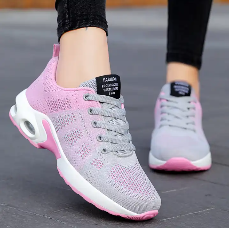 Light Breathable Mesh Upper Women Casual Sports Shoes