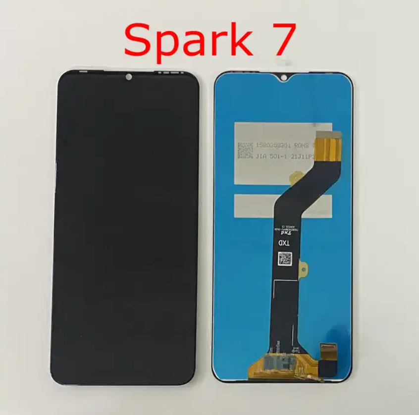 Original For Tecno Spark 7 Display KF6J KF6N LCD Touch Screen Digitizer For Tecno 7P LCD Assembly 7T 7 Pro LCD