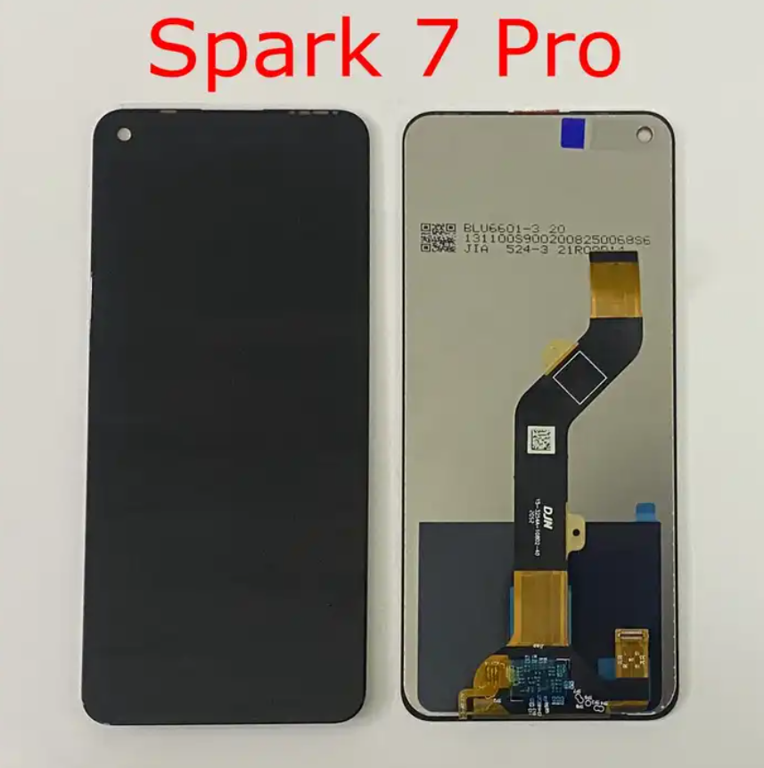 Original For Tecno Spark 7 Display KF6J KF6N LCD Touch Screen Digitizer For Tecno 7P LCD Assembly 7T 7 Pro LCD