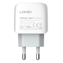 3-port 3.4A USB Multi Charger, LDNIO Auto ID Quick and Stable universal triple USB Travel Wall Charger