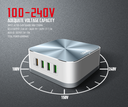 LDNIO 50W Fast Charing desktop charger 1 QC + 7 USB ports quick charge high power home charger fast adapter