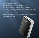 LDNIO High Capacity Portable 20000mah Mini Power Bank Power Bank Battery Pack For Apple iPhone 14 Pro Max