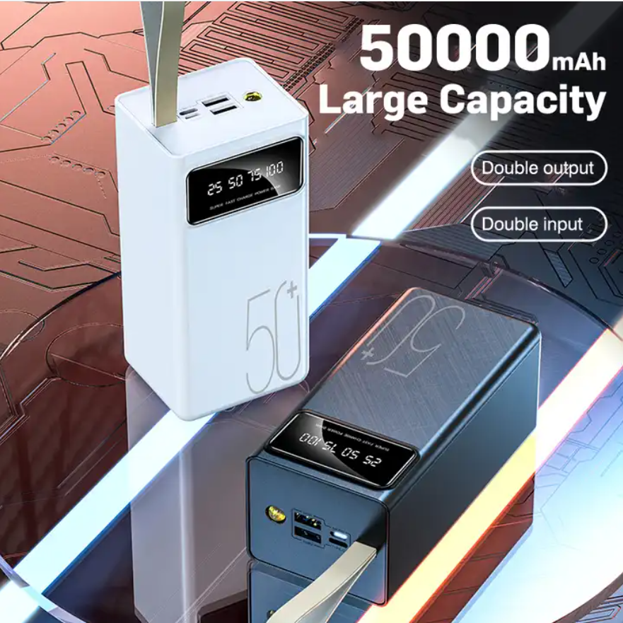 50000Mah Powerbank Power Bank 50000 Mah Four Port 12v output Digital