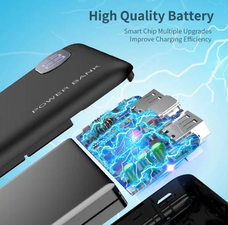 Portable Mini Power Bank Display 10000mah Mini Charging Treasure For All Mobile Phones