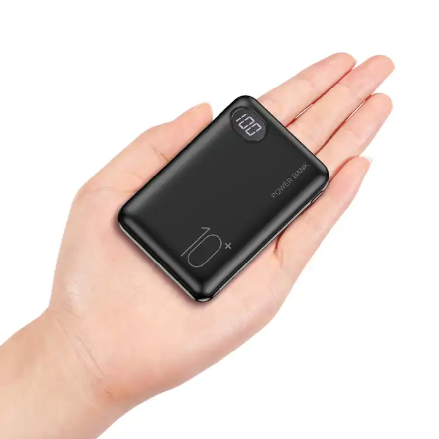 Portable Mini Power Bank Display 10000mah Mini Charging Treasure For All Mobile Phones