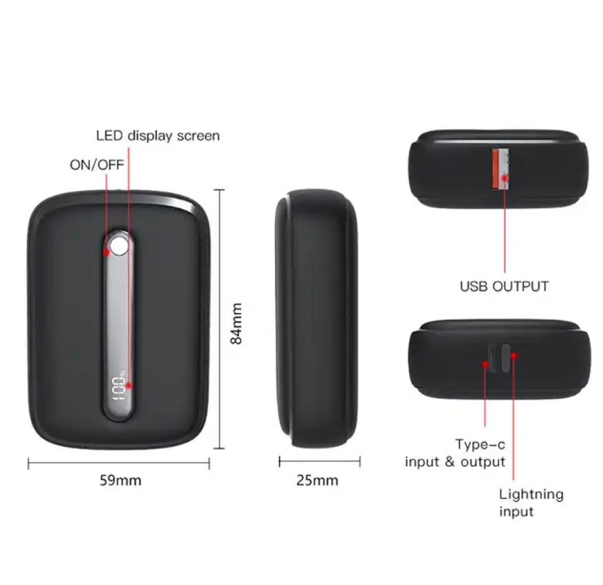 Portable Power Bank Mini Power Bank 10000mah