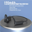 Bt5.3 Open Ear Headset Ipx7 Wireless Earbud With Mic Hd Call Ear Hook Sport Earphones