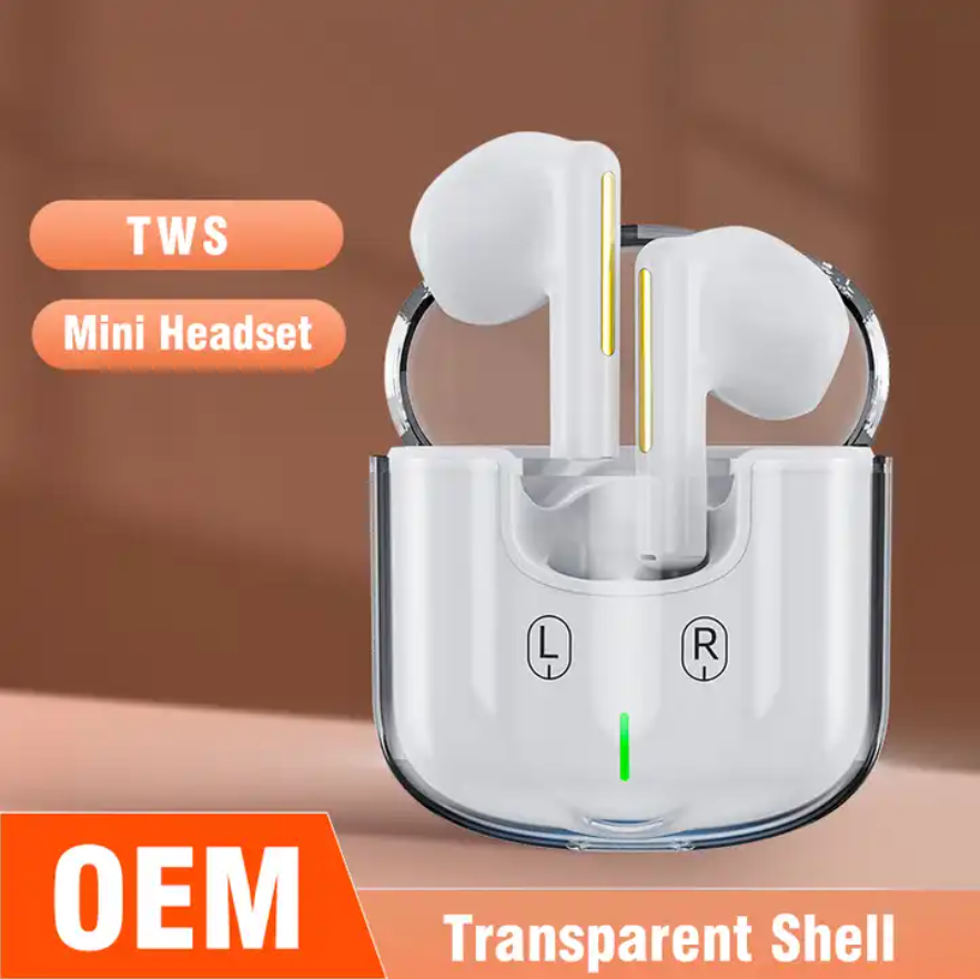 Cute Pink 3g Weight Mini Gaming Earbuds In Ear TWS Wireless Earphone & Headphone