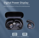 Open Ear Headphones Bt 5.2 Wireless Earbuds, Open Ear Earbuds With Dual 16.5Mm Dynamic Drivers, Up To 16 Hours Playtime