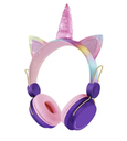 Earphones Unicorn Cat Ear Bluetooth Over On Ear Gaming Headset with Microphone Adjustable Headband Wireless Bluetooth Headphones