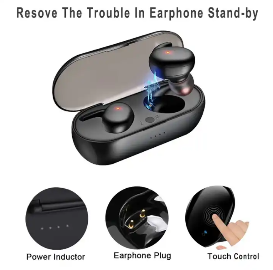 Auriculares Bluetooth Earphone Ear hook Earbuds Headphone Pro4 Wireless Earbuds TWS Earbuds With Charging Cases TWS Earphones