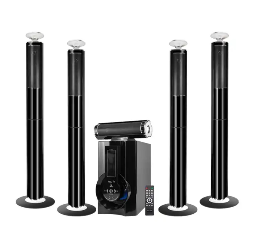 LIFE 'S GOOD HT-505TH Perfect Creative Wooden Karaoke 5.1 Tower Home System