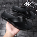 Men Sandals Leather Flip-flops Outdoor  Slippers