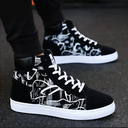 Printed High-Top Men Casual Shoes