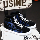 Printed High-Top Men Casual Shoes