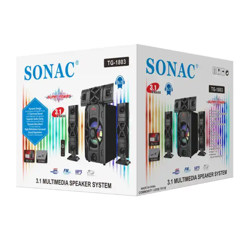 SONAC TG-1803 New System, sound 2000 watt outdoor car sound speaker edifier Speaker Home