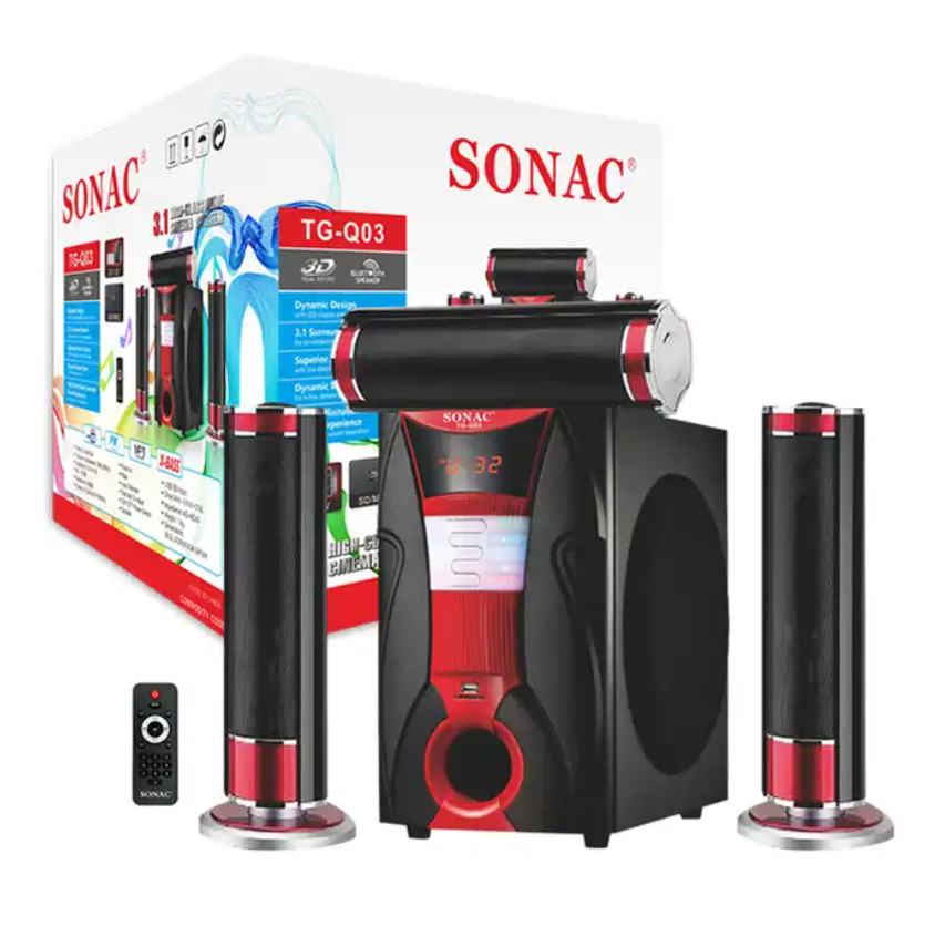 SONAC TG-Q03 ,  New 3.1 home Theatre System Bass combo Speaker DJ box Sound Speaker