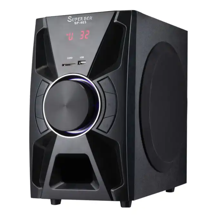 SUPER BOX SP-403 , New sound insulation sound diffuser audio speaker 2262 h Woofer Theatre Sound Speaker System 3.1