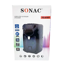 SONAC TG-6107 light flash karaoke led speaker for computer pc karaoke speaker with mic 8 inch midrange speakers