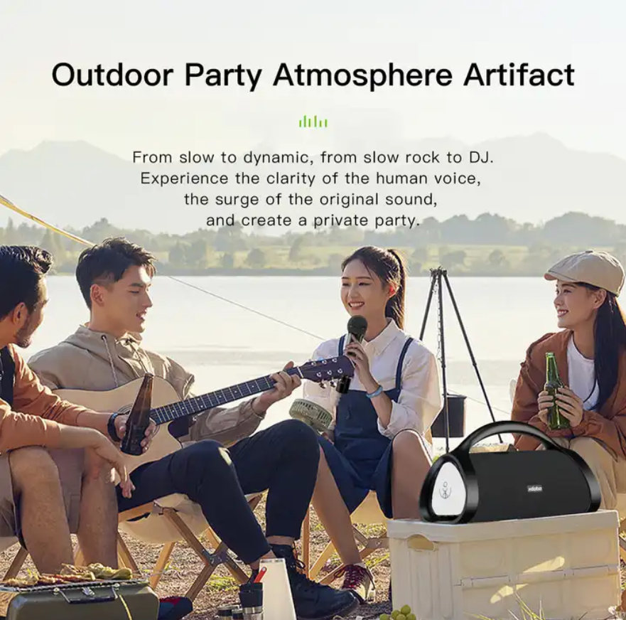 Xdobo 120W Portable Wireless Blue Tooth Speaker with Karaoke Microphone subwoofer for Outdoor Party