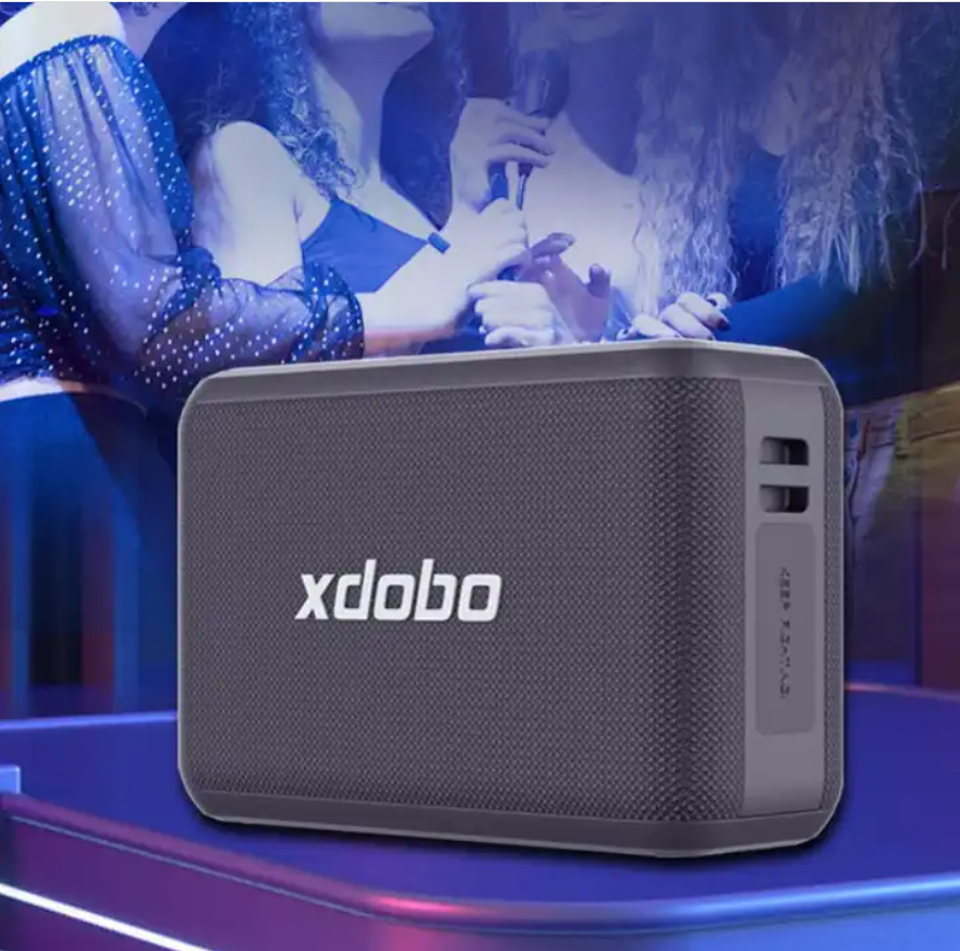 xdobo X8 pro 120W Karaoke Party boombox Speaker with Two Wireless Microphone Deep Bass Supports power bank