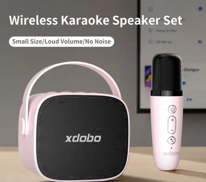 XDOBO Mini Kids Karaoke Speaker , with handle set wireless karaoke kits