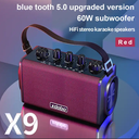 XDOBO X9 Rechargeable Amplifier wired mic karaoke 60W party box blue tooth speaker sound box with USB