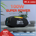 Xdobo BMTL 100W big power blue tooth speaker IPX6 Waterproof wireless speaker with LED light party portable TWS speaker