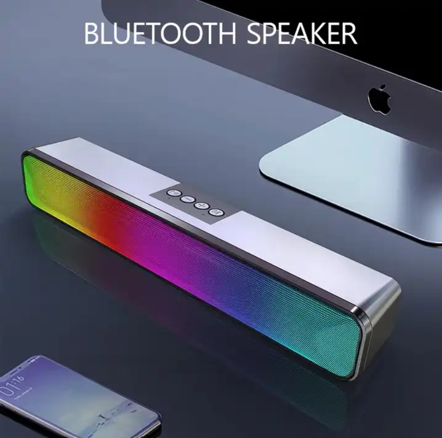 Museeq wholesale Portable speaker wireless bluetooth Soundbar Wireless Surround Sound system Mini RGB Light Sound Bar Speakers