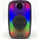 Museeq Mini Stereo Sound System Built-in Microphone with Flame Lights DJ Bass Portable Bluetooth Wireless Party Speakers