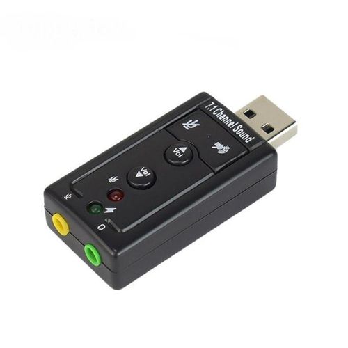 Sound Card USB2.0 Virtual 7.1 Channel Stereo 3.5mm Headphone Audio Adapter