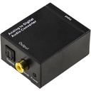 Toslink Analog to Digital Audio Converter Optical Fiber Audio - Black