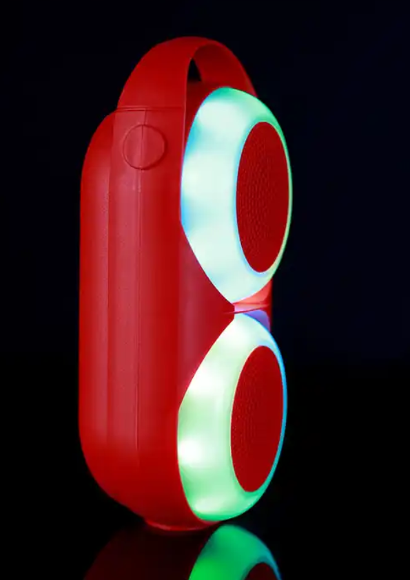 Museeq Portable Party Bluetooth Speaker With RGB Flashlight Radio USB Playback Outdoor Mini Bluetooth Speaker