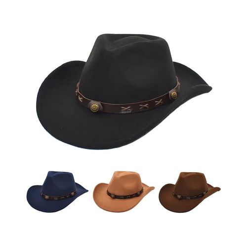 Cow Boy Hat For Men And Women-Black