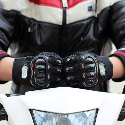 Motorcycle Full Finger Gloves-Black