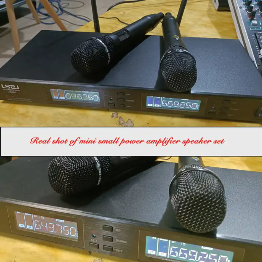 LS680U professional speakers wireless microphone KTV sound system second-line receiving conference performance microphone