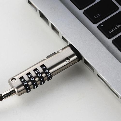 Universal 4 Digital Lock USB Laptop Security Cable Lock