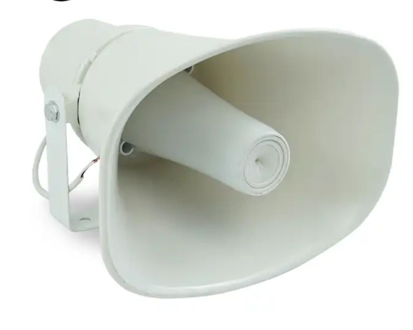 YH300T 100V 30W waterproof pa plastic speaker horn use for school, stadium, railway, playground pa horn speaker