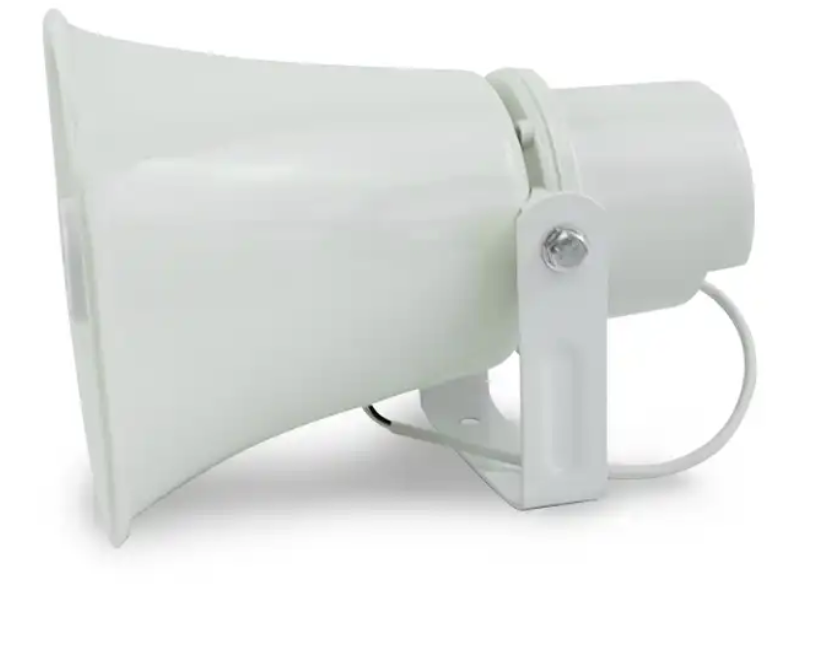 YH300T 100V 30W waterproof pa plastic speaker horn use for school, stadium, railway, playground pa horn speaker