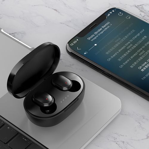 TWS A6S Wireless Earphones - Black