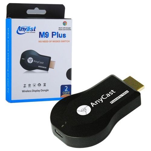 M9 Plus Anycast WiFi HDMI Display TV Dongle - Black